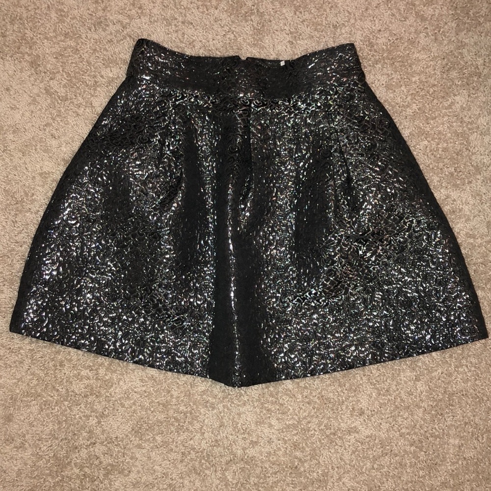 Metallic Mini Skirt